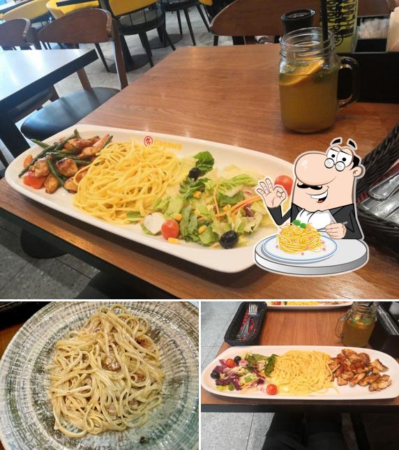 Паста карбонара в "Gagawa"