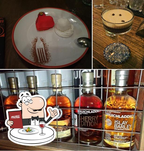 В Брюс бар есть еда, напитки и многое другое