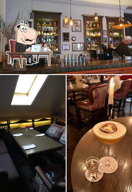 Посмотрите на внутренний интерьер "Beer & Brut"