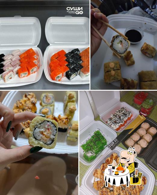 Еда в "Суши Go"