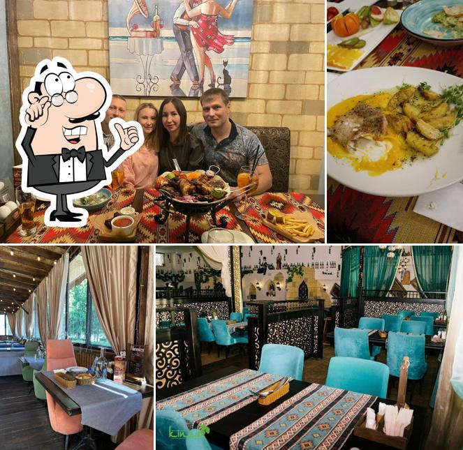 Посмотрите на внутренний интерьер "Kinza"