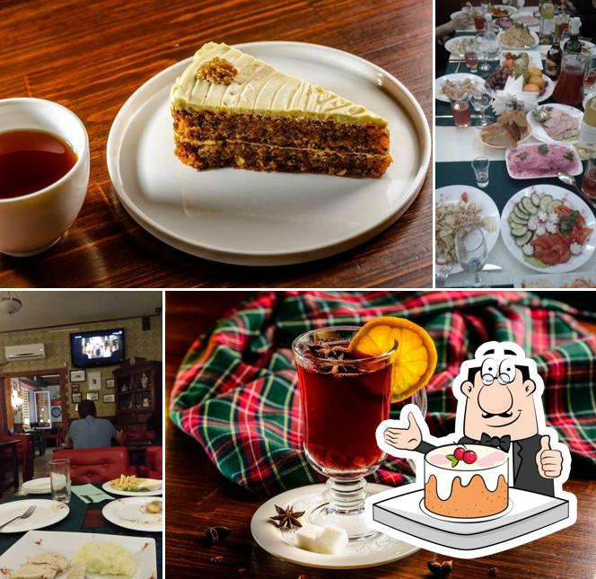 Морковный торт в "Ирландском пабе Дублин"