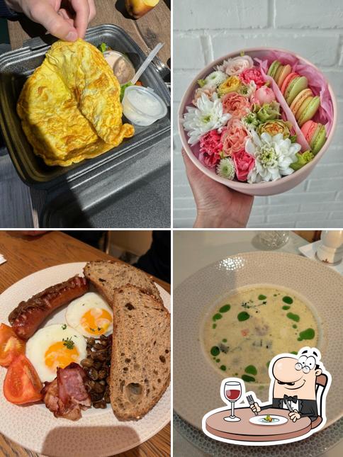 Блюда в "Круассане-кафе"