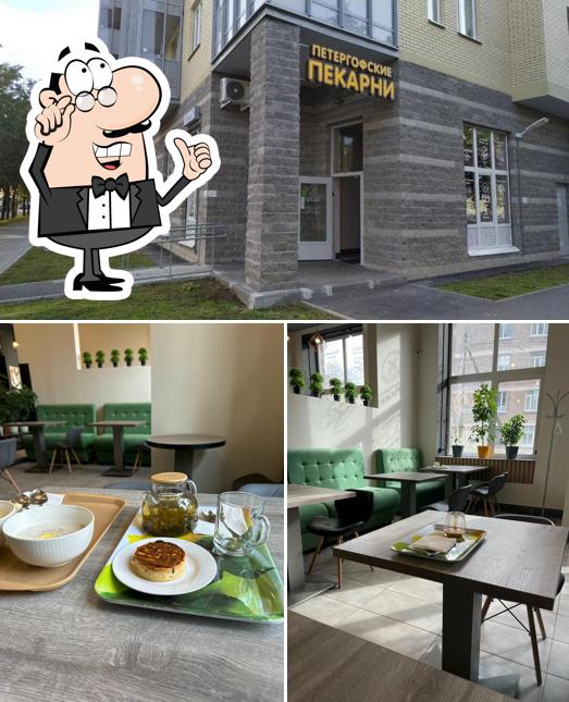 Внутреннее оформление и внешнее оформление в Петергофские пекарни