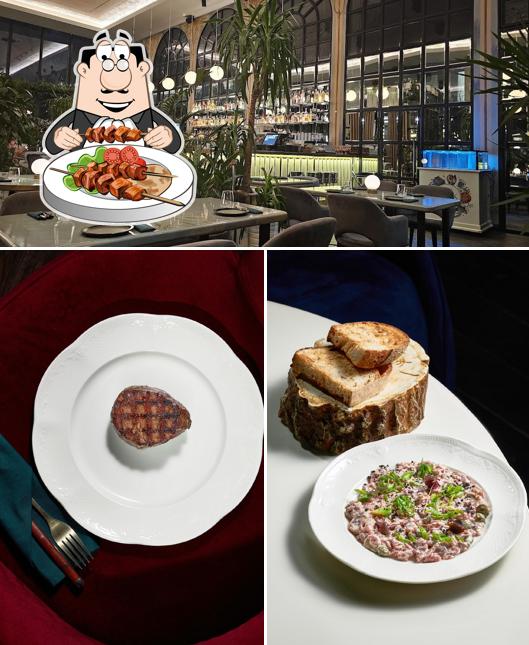 Еда и внутреннее оформление в Парк