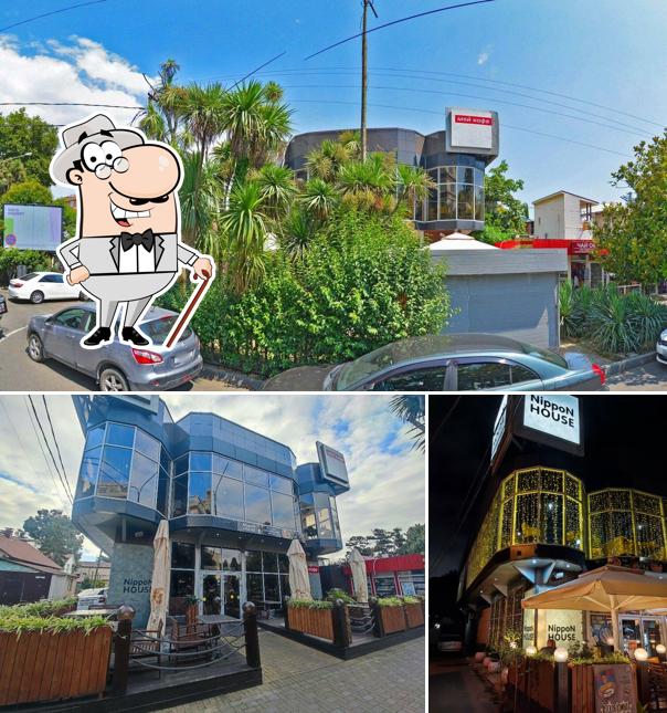 Наслаждайтесь пейзажем, который открывается из "Nippon House"