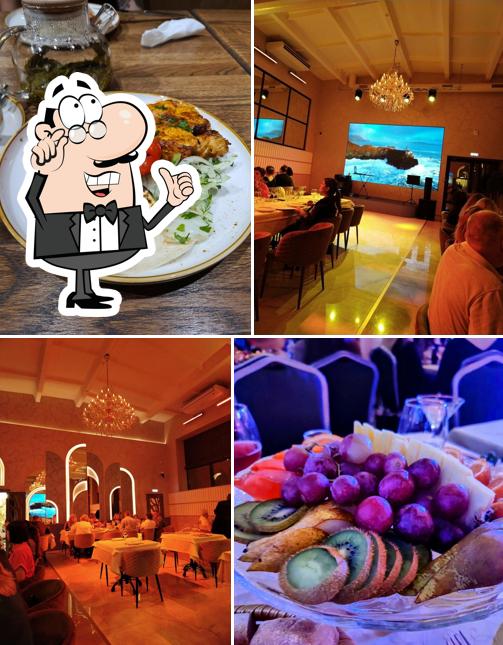 Посмотрите на внутренний интерьер "Мангала"