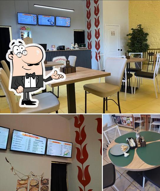 Посмотрите на внутренний интерьер "Хинкальная Застава"