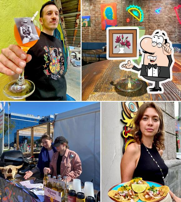 Внутреннее оформление и напитки в Тако Маго