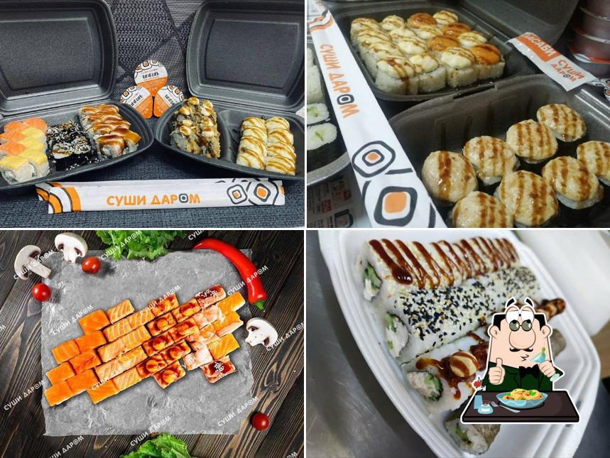 Блюда в "Суши Даром"