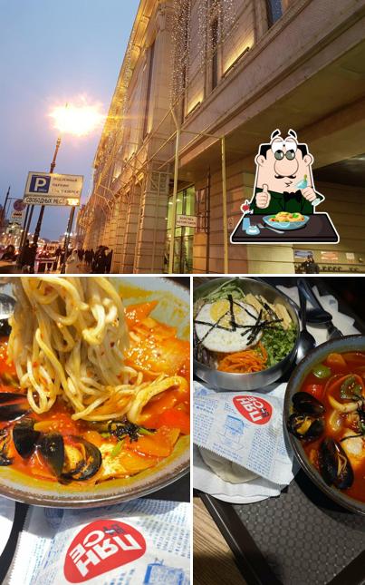 Еда и внешнее оформление в Пян- Се