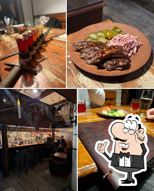 Посмотрите на внутренний интерьер "Таверна Дядя Геральт"