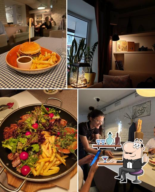 Посмотрите на внутренний интерьер "Брюггер"