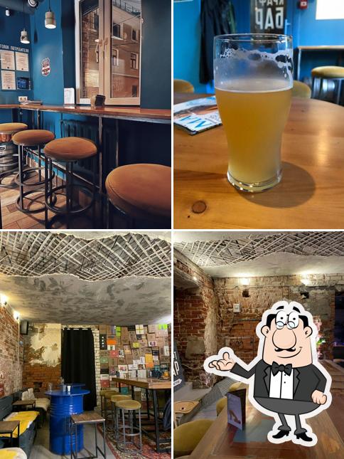 Посмотрите на внутренний интерьер "Сизого Оленя"