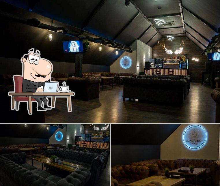 Интерьер "Black out lounge"