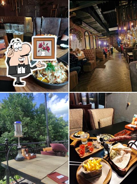 Посмотрите на внутренний интерьер "Мяса"