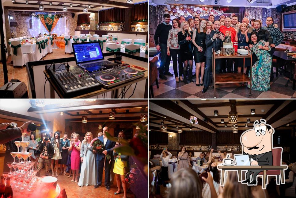 Посмотрите на внутренний интерьер "Club Le Chateau банкетный зал"