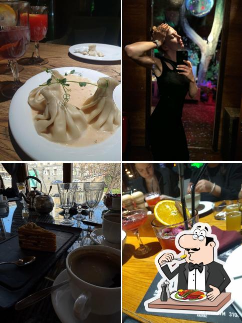 Еда в "Хинкали-Запевали"