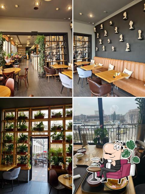 Посмотрите на внутренний интерьер "Бранч"