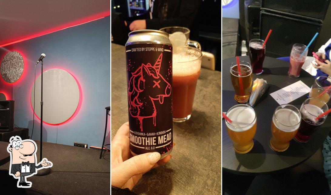 Посмотрите на внутренний интерьер "Hops Spot"