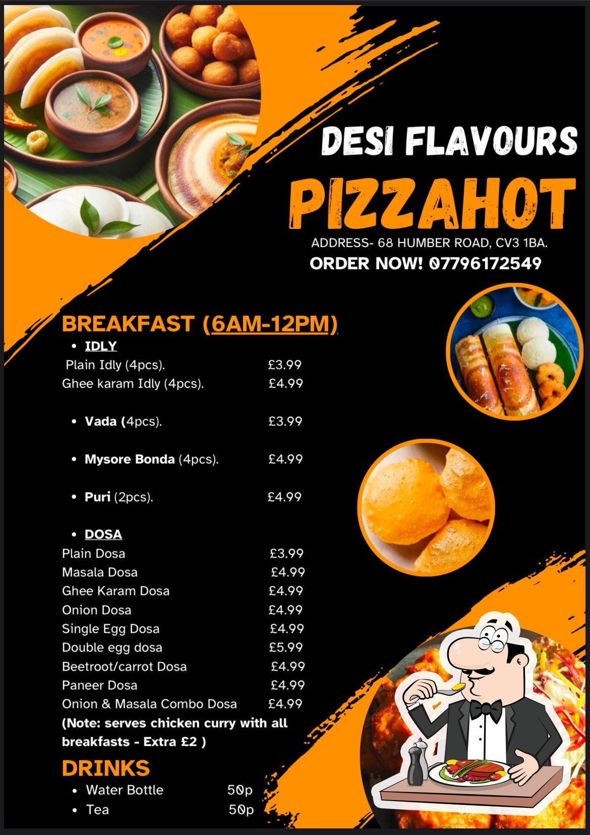 Desi Flavours@Pizza Hot