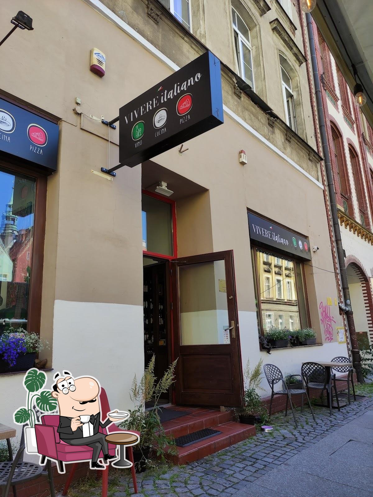 Интерьер "Restauracja Włoska Vivere Italiano – Pizza Bezglutenowa I Owoce Morza I Wino Wrocław".