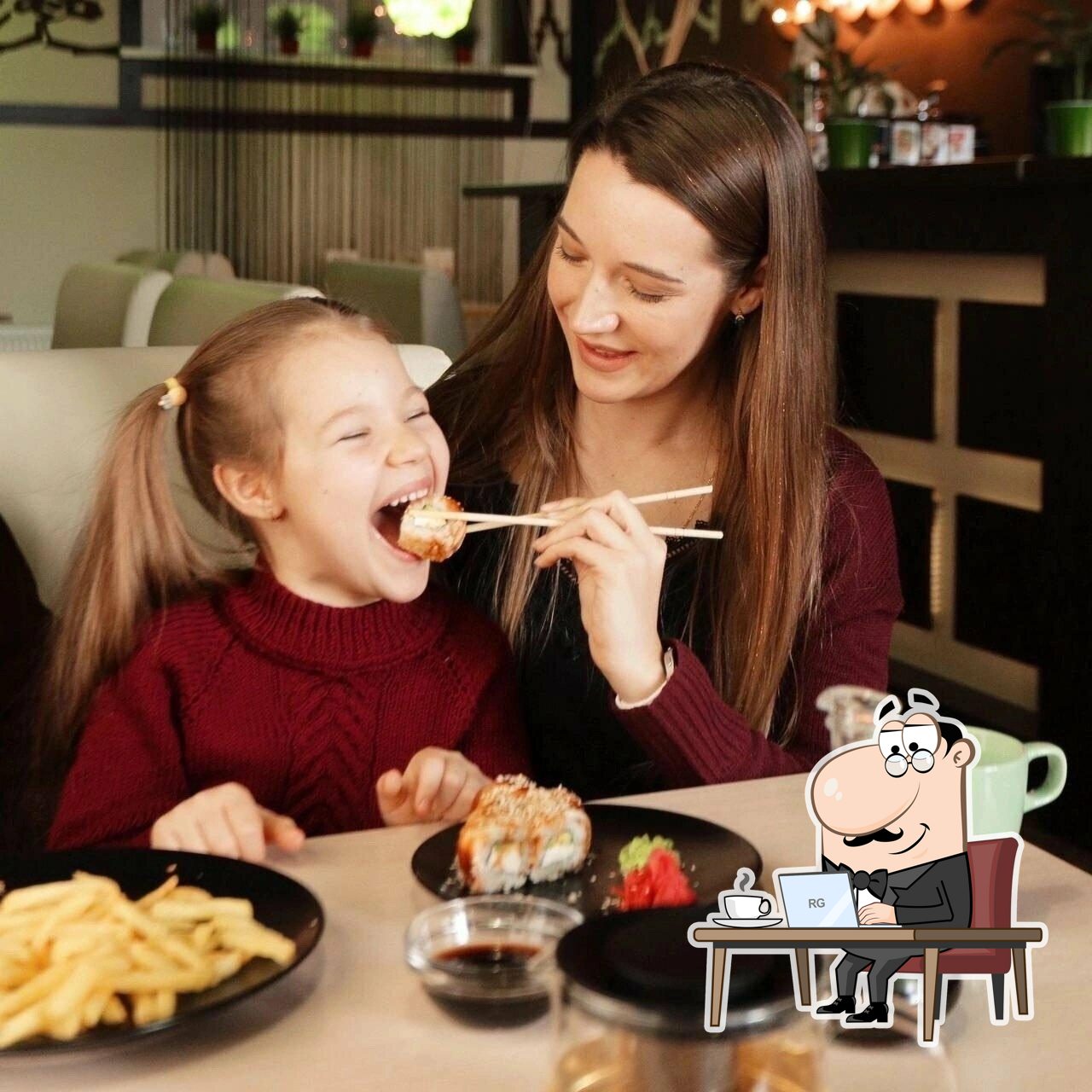 Посмотрите на внутренний интерьер "Сан-Тай".