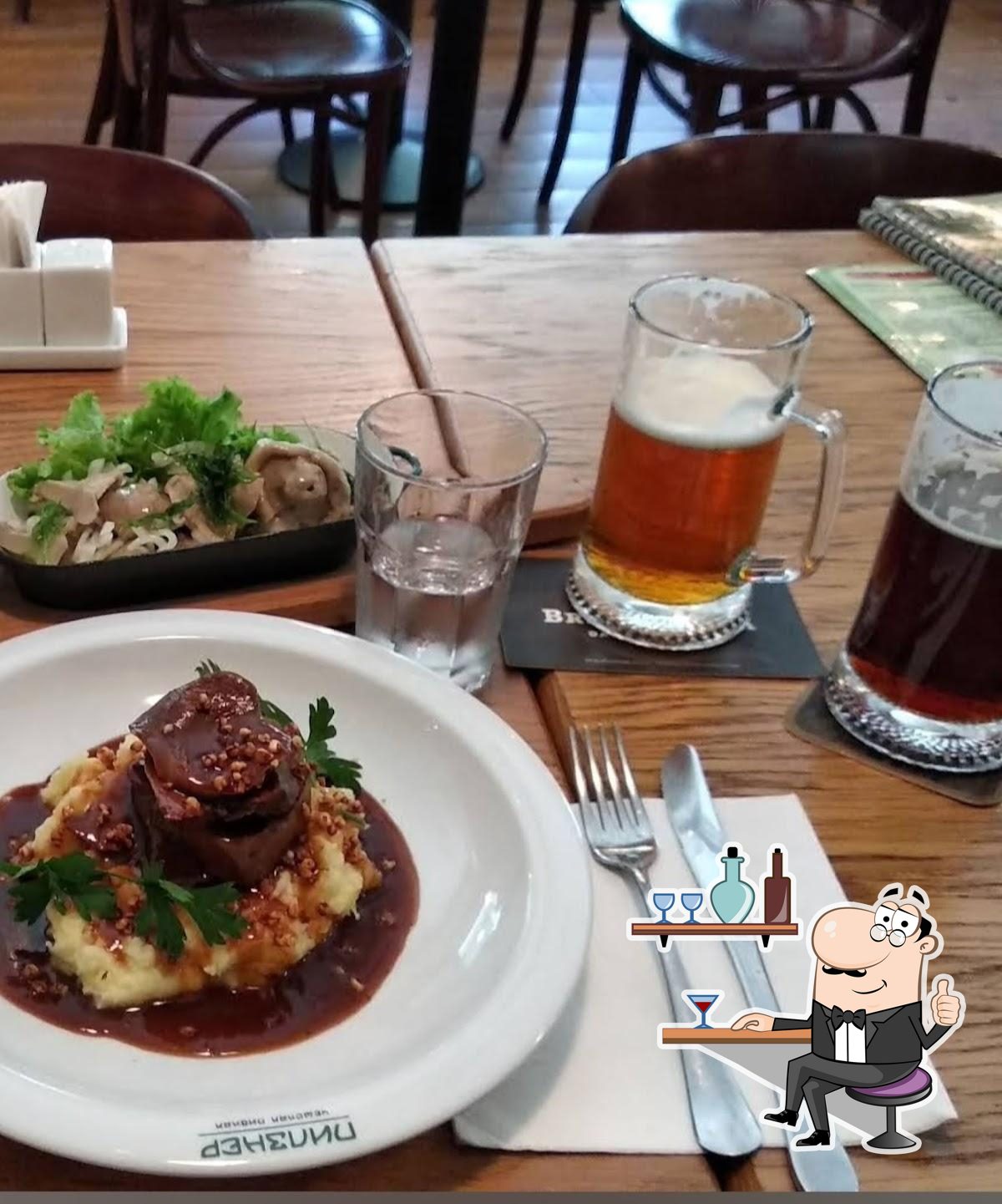 Посмотрите на внутренний интерьер "Мистер Пилзнер".