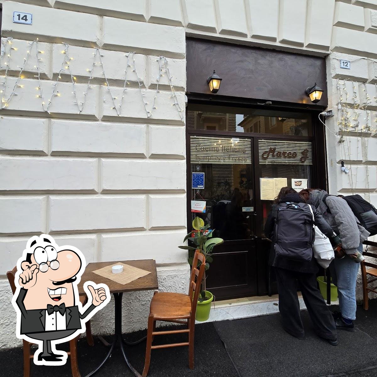 Посмотрите на внутренний интерьер "Marco G Osteria".