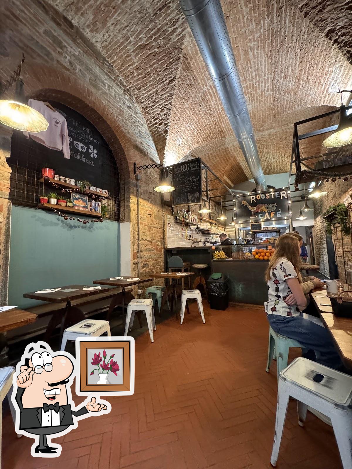 Посмотрите на внутренний интерьер "Rooster Cafe Firenze - Sant'Egidio".