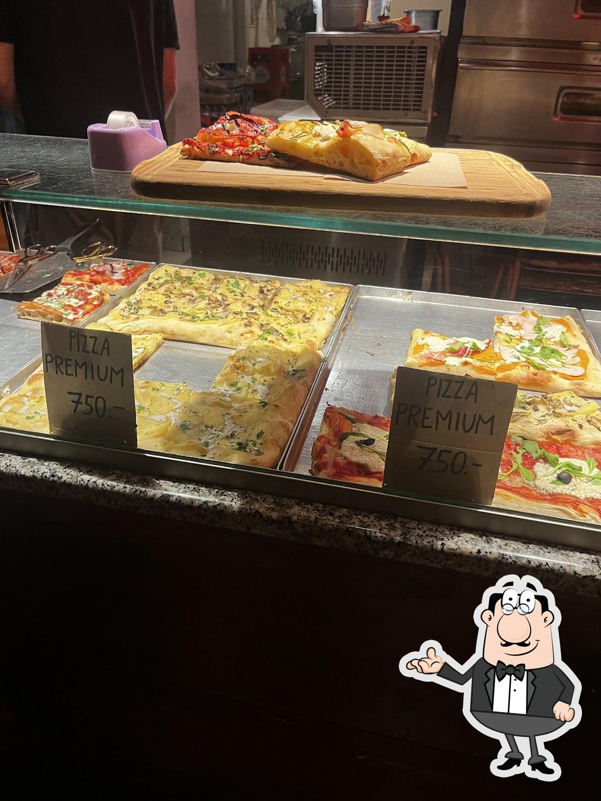 Посмотрите на внутренний интерьер "Pizzica".