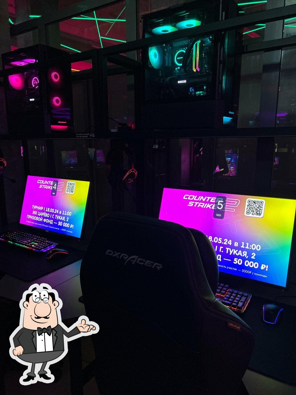Посмотрите на внутренний интерьер "Artcore Esports".