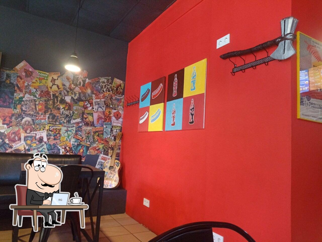 Интерьер "HotDogger's".
