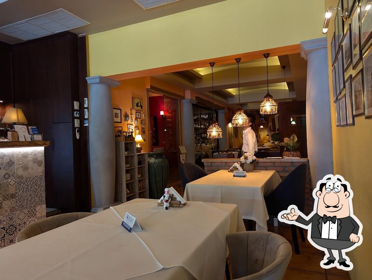 Посмотрите на внутренний интерьер "Fusillo Italian Restaurant".