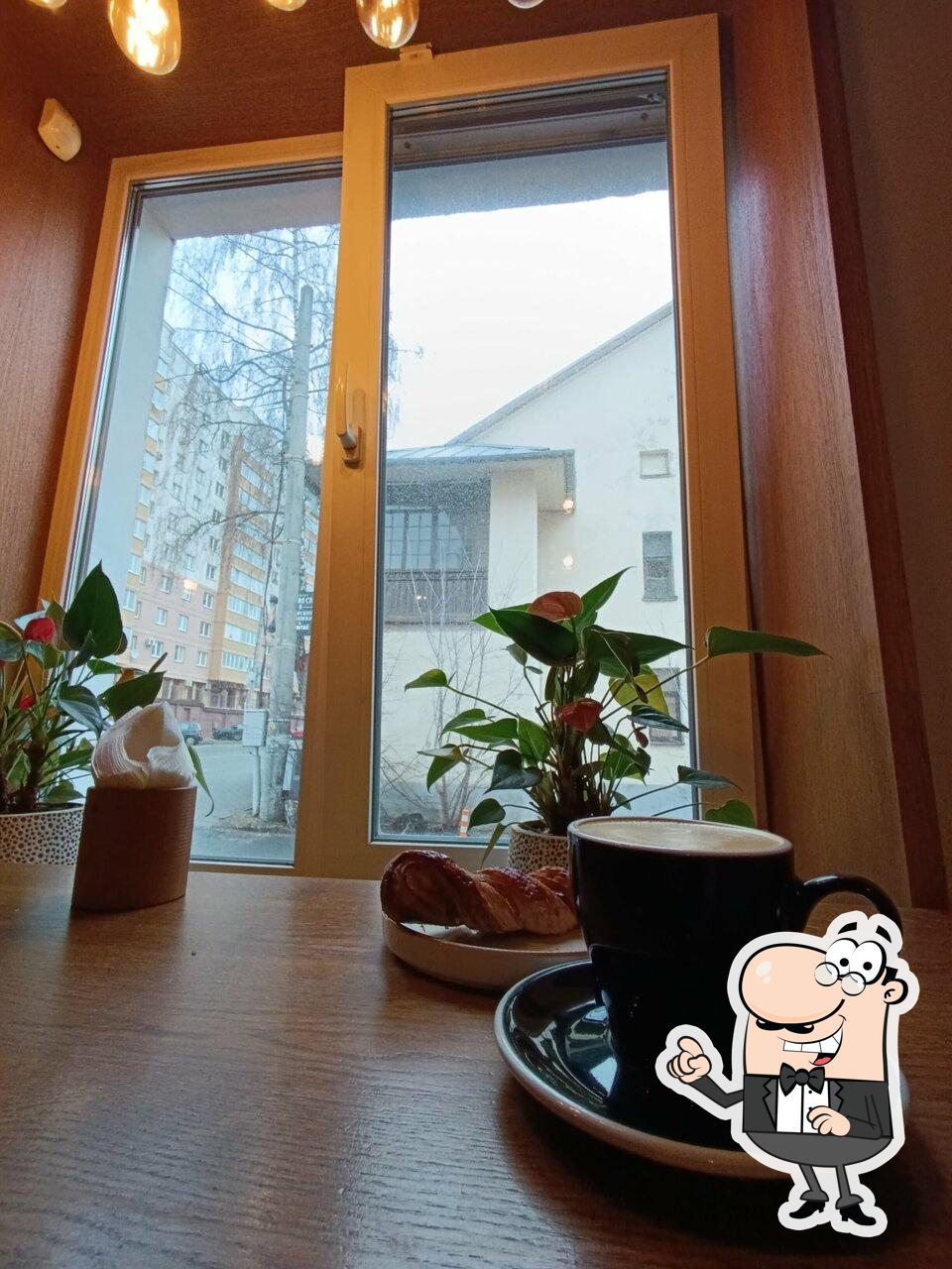 Посмотрите на внутренний интерьер "Территория кофе".