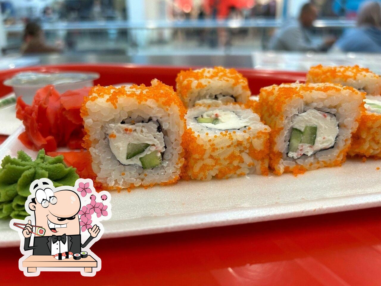 Суши — традиционное японское блюдо.