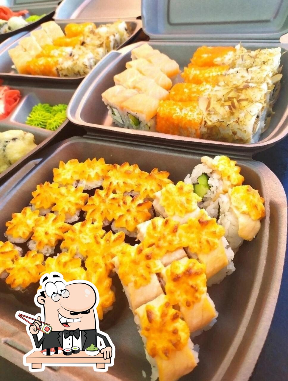 Попробуйте различные виды суши.