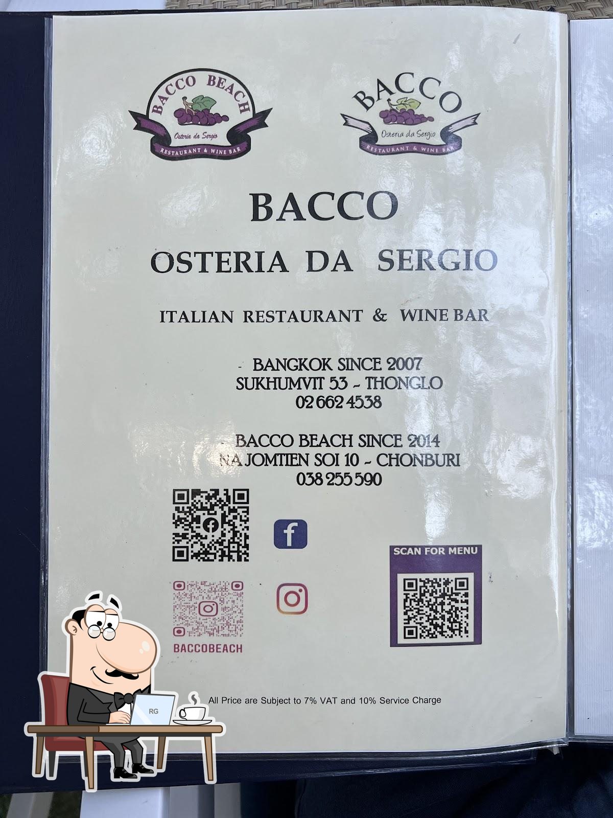Интерьер "Bacco Beach Italian Restaurant".