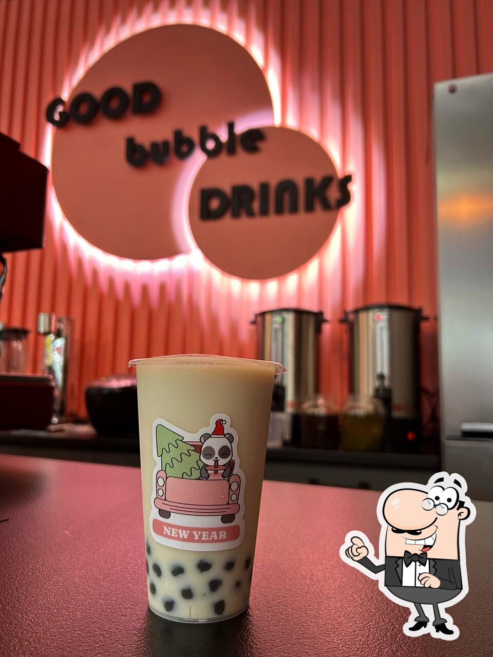 Посмотрите на внутренний интерьер "Good Bubble Drinks".
