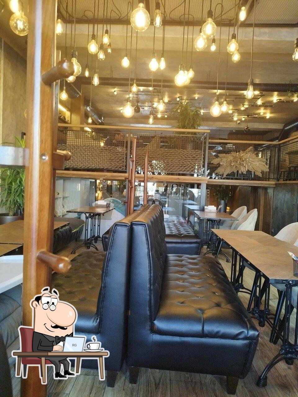 Посмотрите на внутренний интерьер "Rodena coffee parkent".