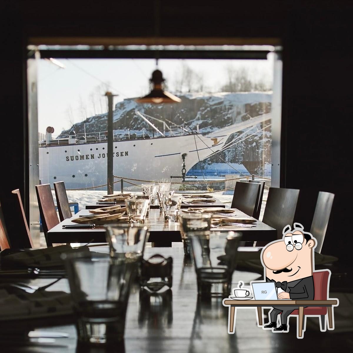 Посмотрите на внутренний интерьер "Restaurant Göran".