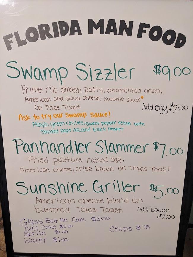Florida Man Food and Drinks