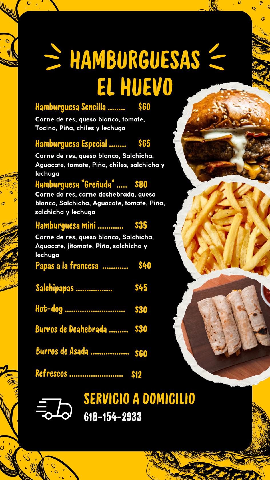 Hamburguesas "El Huevo"