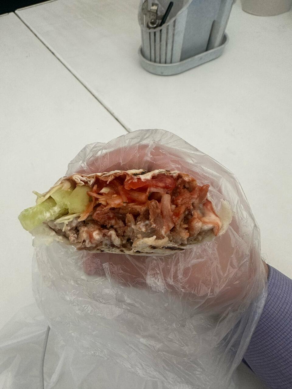 Мясо и лаваш