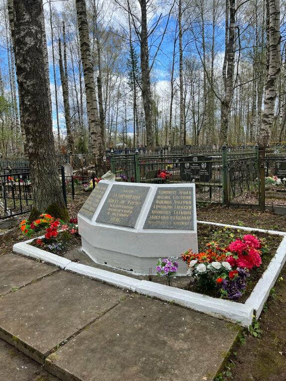 Памятное место, где захоронены местные жители, казненные фашистами в октябре 1941г.