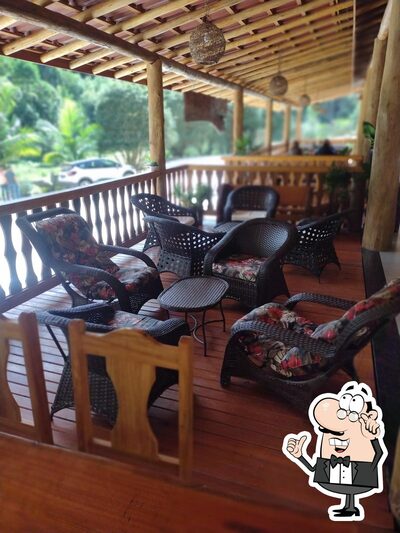 O interior do Restaurante e Café Casa da Roça