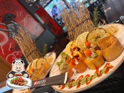 Platos en Dashi Sushi Bar Praia do Forte