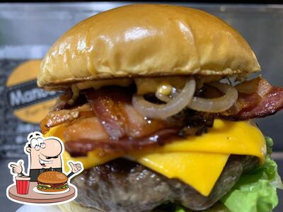 Experimente um hambúrguer no Manoo's Fast Food