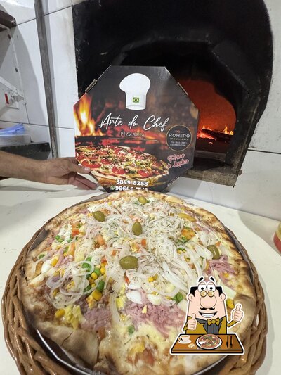 Experimente pizza no Pizzaria Arte do chef