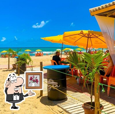 O interior do Barraca Lagoa Azul - Baixio-BA